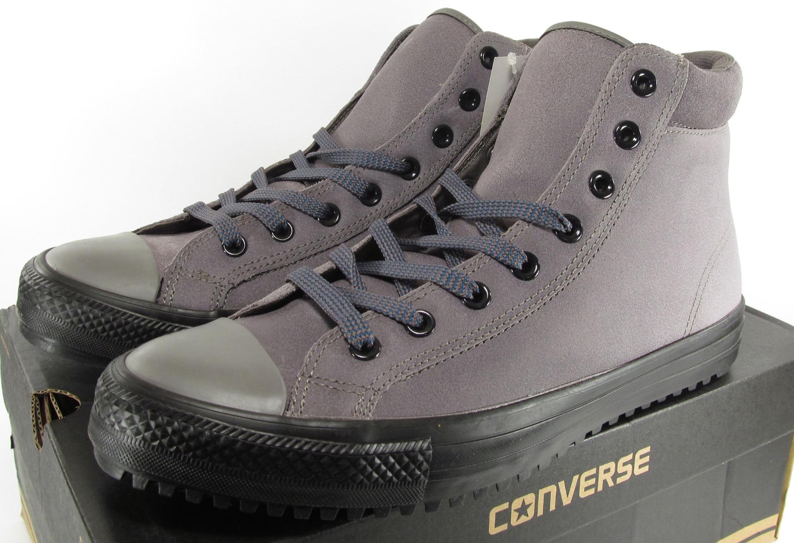Converse Chuck Taylor All Star PC Boot Charcoal Grigio Suede Leather 153673C Converse Chuck Taylor All Star PC Boot Charcoal Grigio Suede Leather 153673C