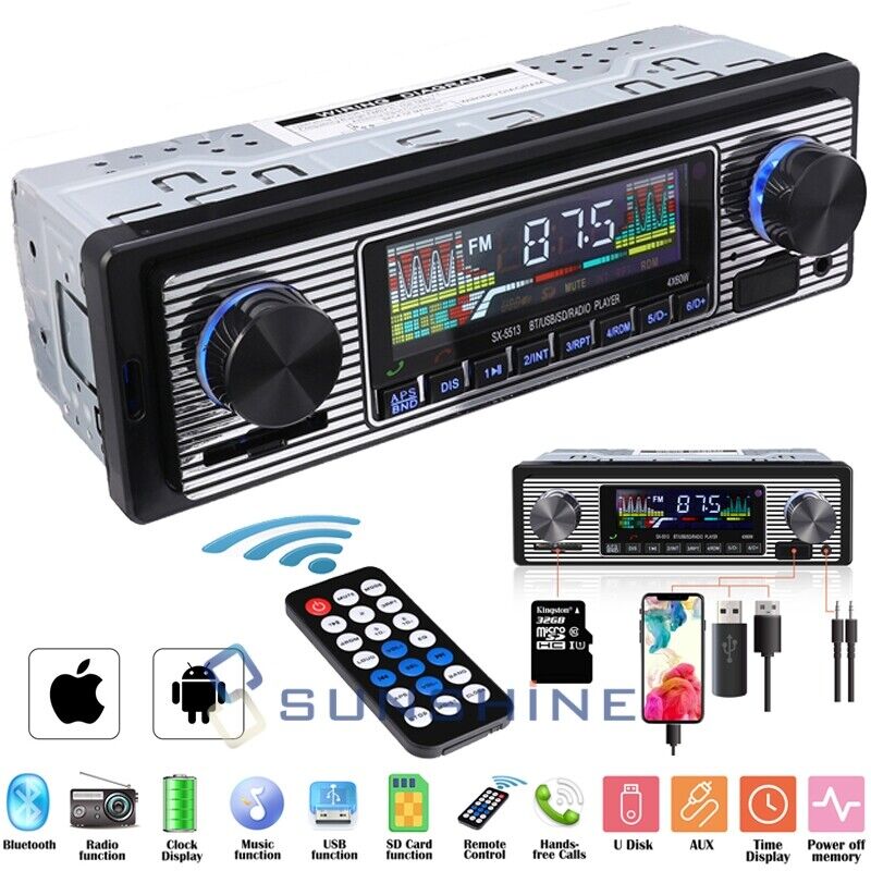 Estereo De Pantalla con Bluetooth Para Coche Carro Auto Player USB/SD/AUX/FM