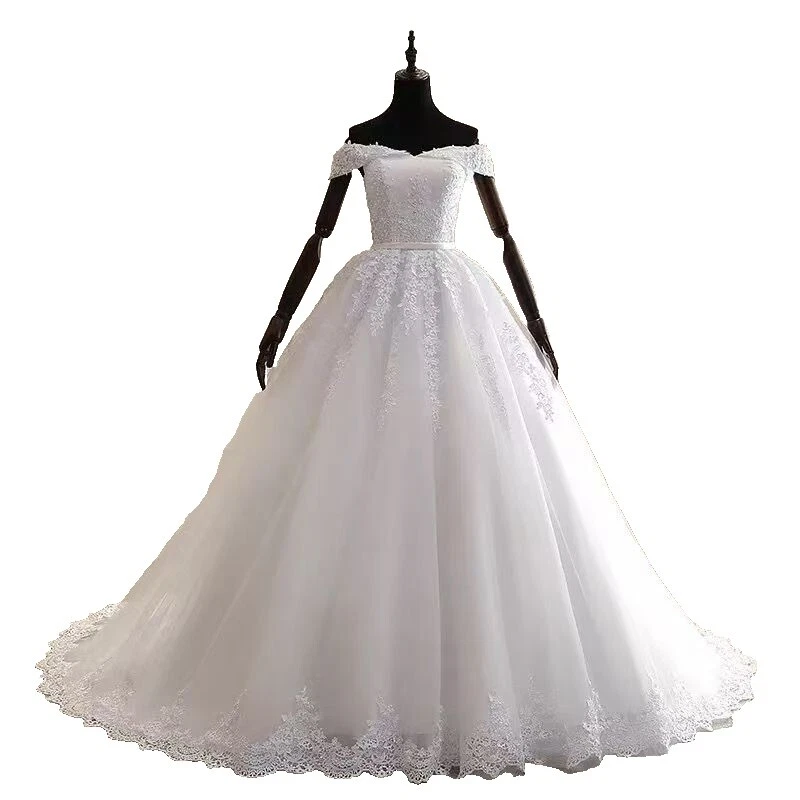 Tulle One Shoulder A-Line Wedding Dresses