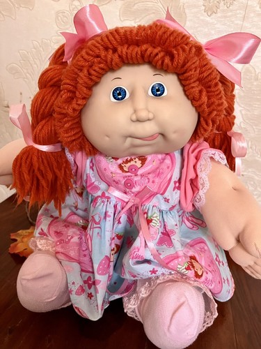 Cabbage Patch Doll Kid Coleco VINTAGE 80’s RED HAIR BLUE EYES Fully Dressed - Picture 6 of 24