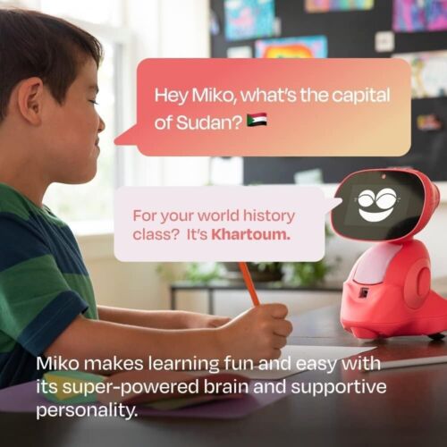 RED OPEN BOX, Miko 3 AI-Powered Smart Robot Learning & Educational Robot - Picture 6 of 7