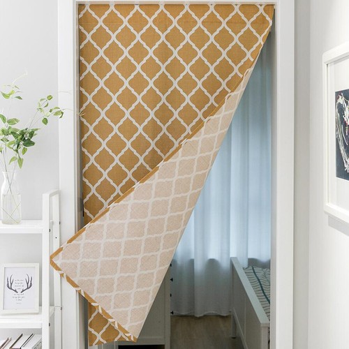 1pc Printed Bathroom Doorway Curtain Tapestry Window Cabinet Door Half Curtain - Picture 27 of 31