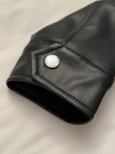 Vince Camuto Damen Kunstlederjacke, schwarz, Größe XS - Bild 12 von 22