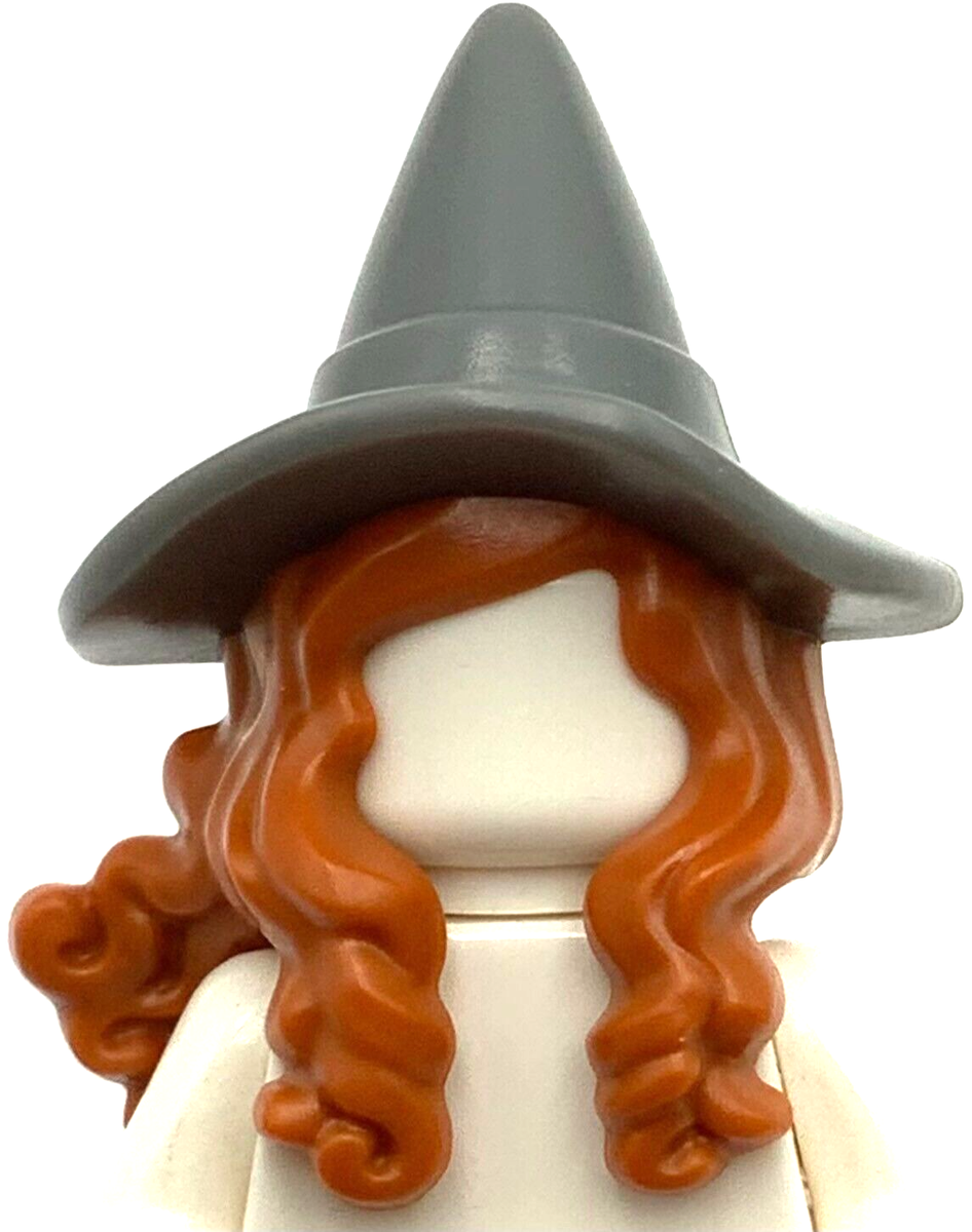 Lego New Minifigure Hair Combo Witch Hair Hat Long Hair Braids over  Shoulder