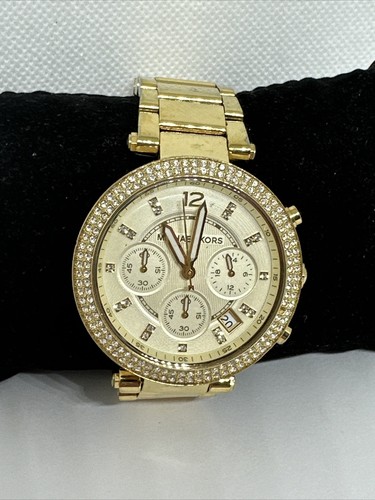 Michael Kors Parker MK5354 Women's Gold Stainless Steel Analog Dial Watch NUL5 - Picture 2 of 11