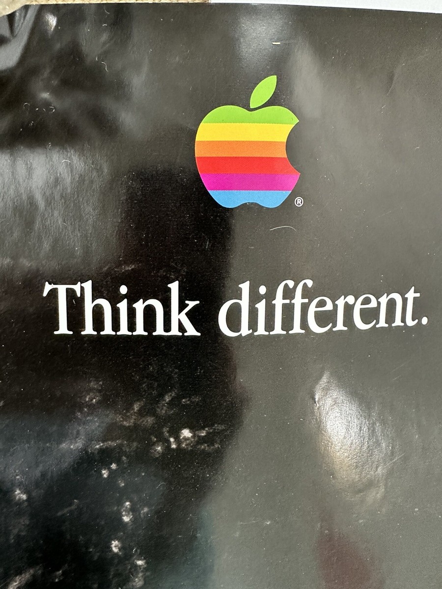 1997 Apple Think Different Alfred Hitchcock Poster Vintage