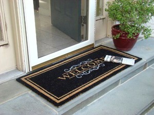 Welcome Mat Heavy Duty Front Porch Door Double Outdoor Coir Doormat Image Is Loading Welcome Mat Heavy Duty Front Porch Door Double
