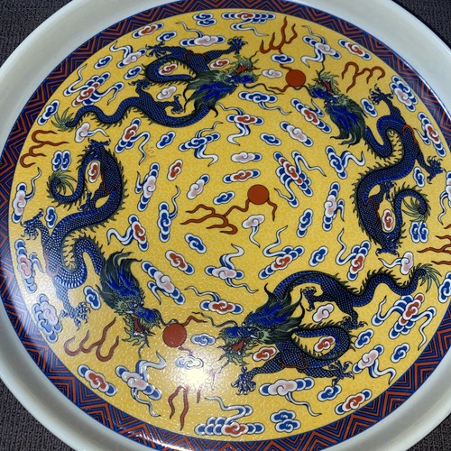 Japanese Tray Plate Trinket Dish 9” Round - Picture 3 of 9