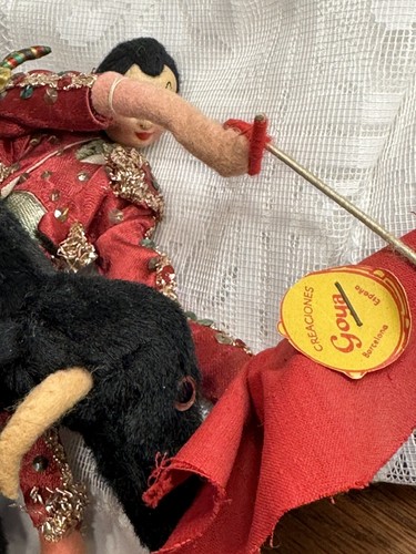Disfraz Muñeca Matador Barcelona España Vintage Años 50 Etiqueta - Imagen 6 de 11