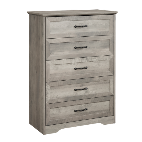Chest of 5 Drawers Dresser for Bedroom Nightstand Storage Organizer Wood Cabinet - Picture 11 of 38