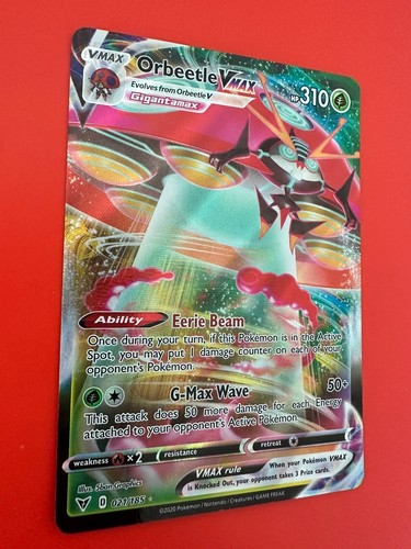 Orbeetle Vmax 021/185 Vivid Voltage- NM Ultra Rare Full Art Pokémon Card  - Picture 4 of 7