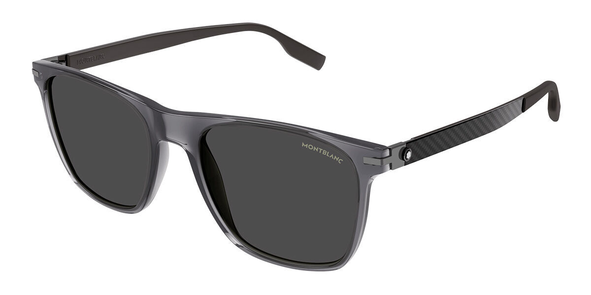 НОВЫЕ солнцезащитные очки Mont Blanc MB0248S 004 серо-коричневого цвета с эффектом дымки