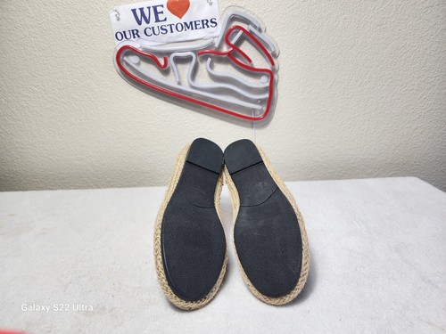 SOLE MATES scarpe donna uncinetto slip-on piatto nero taglia 7 NUOVE - Foto 7 di 9