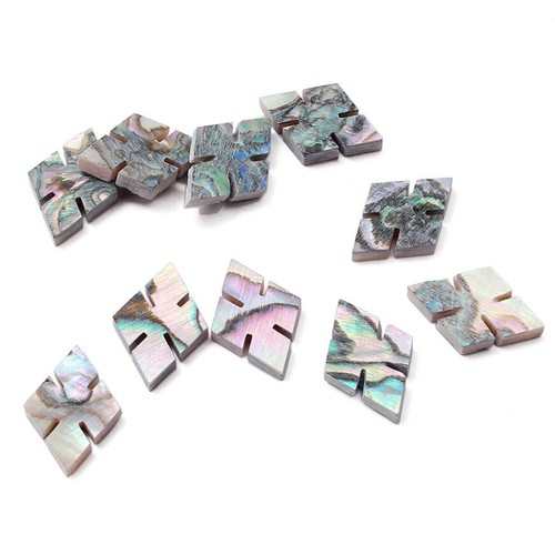 20pcs Abalone Shell PAUA Inlay Dot Rhombus Notched Guitar Fretboard luthier - Picture 5 of 5
