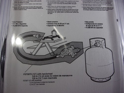 NEW MR. HEATER 12' PROPANE HOSE / REGULATOR ASSY # F273072 - Picture 4 of 6
