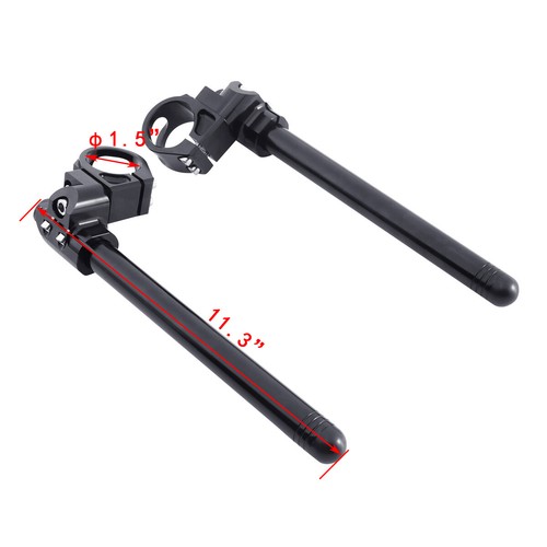 38mm Clip On Handlebar Fit For Kawasaki Ninja 600R ZX600 85-92 750R ZX750F 87-92 - Picture 3 of 11