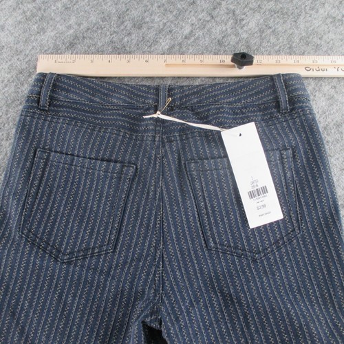 Etcetera Jeans Womans Size 2 Blue Pinstripes NWT - Picture 11 of 18