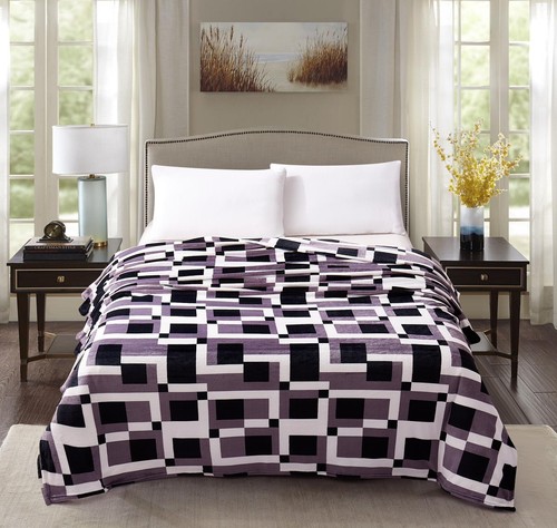 Greek Style Fleece Throw Blanket 200x240cm King Size Sofa Bed Cover Soft Warm UK - Picture 11 of 16