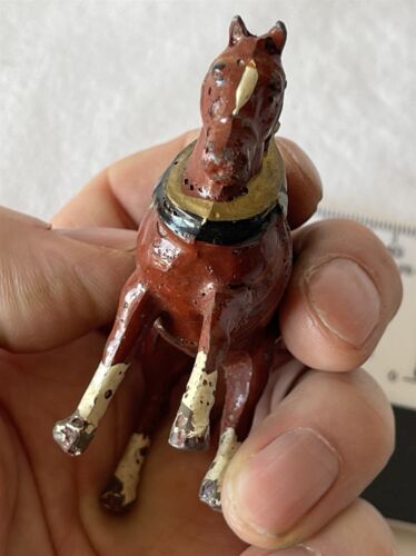 Lote de 5 REPUESTOS Juguetes Británicos Plomo Pintados De Colección Usados Jugados Todos los Caballos en Tack - Imagen 4 de 19