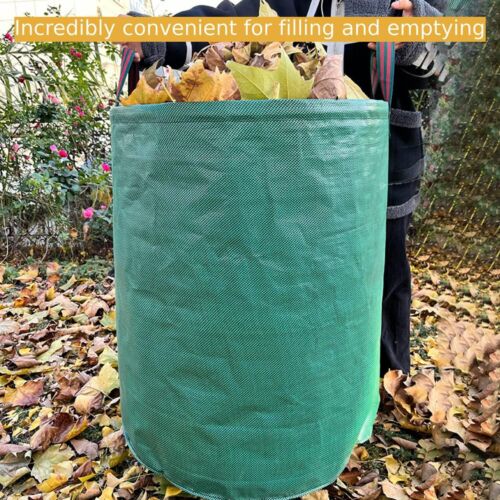 4 106 Gallon Leaf Bags Garden Yard Waste Reusable Standable Lawn/Camping Portabl - Picture 9 of 24