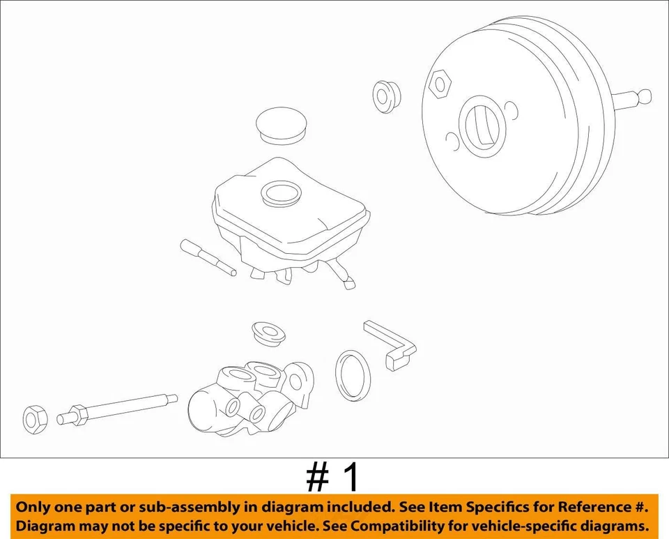Potenciador de freno compatible con 15-18 PORSCHE MACAN 804001 Foto 3 de 4