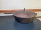 Vintage Griswold Puritan #9b Cast Iron Dual Spout Skillet With Lid