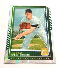 2025 Panini Donruss Baseball #19 Jim Kaat Laser Minnesota Twins HoF.         U56
