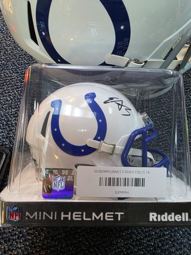 Eric Dickerson and edgerrin james Signed Indianapolis Colts Helmets - Picture 11 of 24