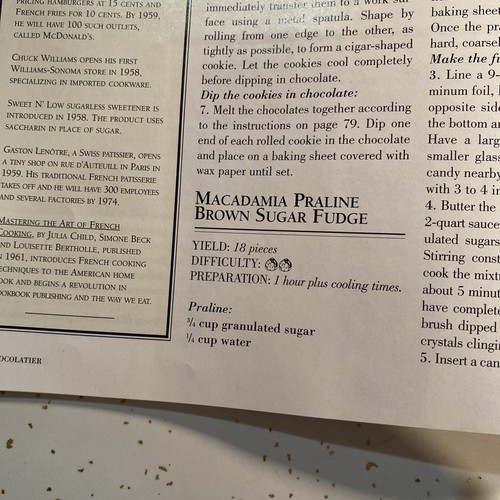 Chocolatier Magazine June 1998 White House Desserts 1800-1998 - Picture 16 of 21