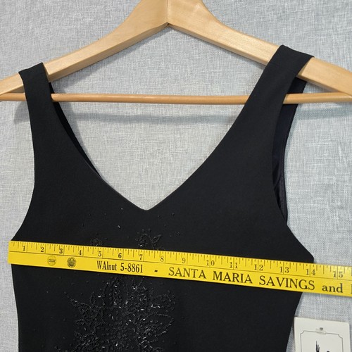 SAVOYS Black Formal Gown Dress Size Small Hand Beaded Prom Gala Cruise Dance USA - Picture 11 of 24