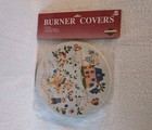 Vintage Burner Covers  House Farm Animals Scene Unopened Set Of 4 Taiwan 