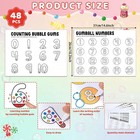 Counting Bubble Gum Number Sheets 1-20 🧮 Preschool Classroom Wall Decor 48 Pack
