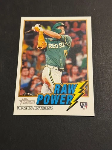 2026 Topps Heritage - Roman Anthony #RP-RA Raw Power Insert (A)