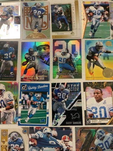 Barry Sanders Base Insert Lot EX Flair SP SPX Fleer Ultra Pacific Action Packed - Picture 6 of 15