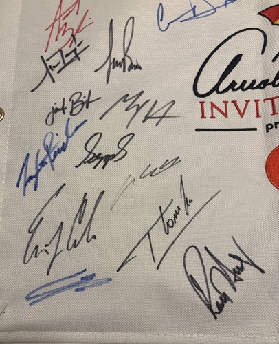 2025 Arnold Palmer Invitational Signed Field Flag Russell Henley Champion + 25! - Picture 6 of 10