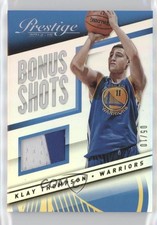 2014 Panini Prestige Bonus Shots Materials Premium Gold Prime /10 Klay Thompson