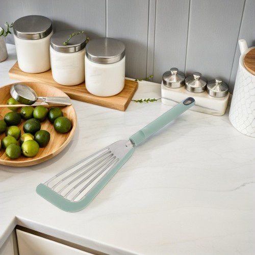  Pala de pescado antiadherente paleta herramienta de cocina espátula de cocina multifunción - Imagen 6 de 12