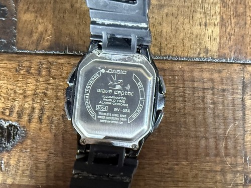 Vintage Casio World Time Wave Ceptor WV58A Digital Herren Sportuhr Illuminator " - Bild 3 von 10