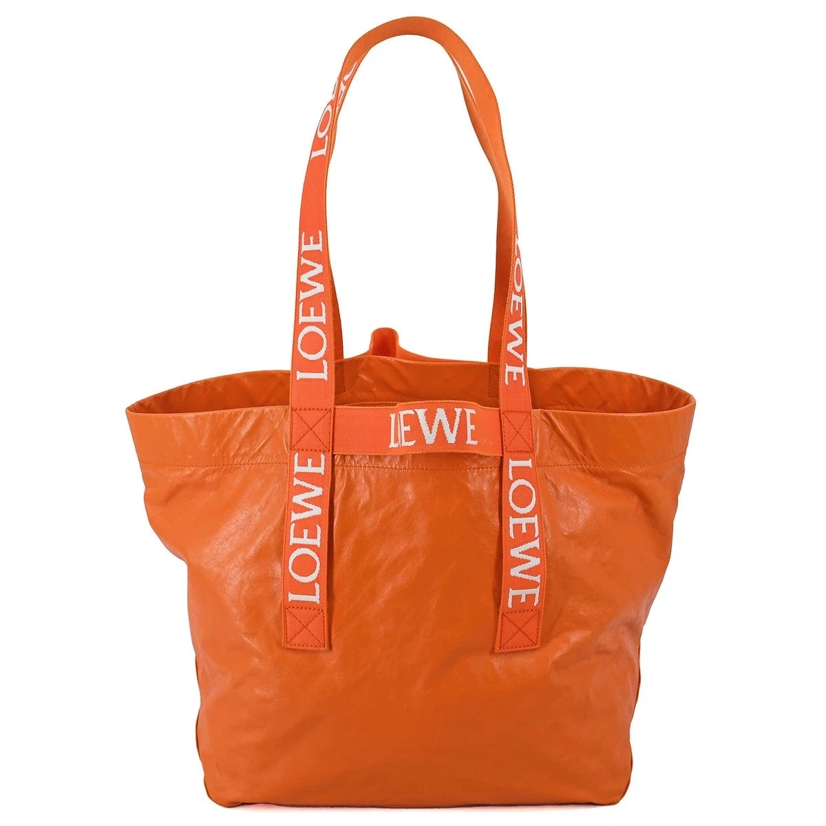 Orange Leather Exterior Loewe Bags & Handbags for Women for sale