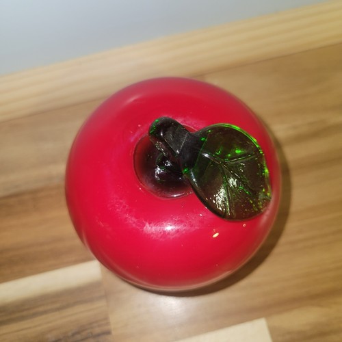 Vintage Blown Art Glass Apple Maurano Style - Picture 3 of 3