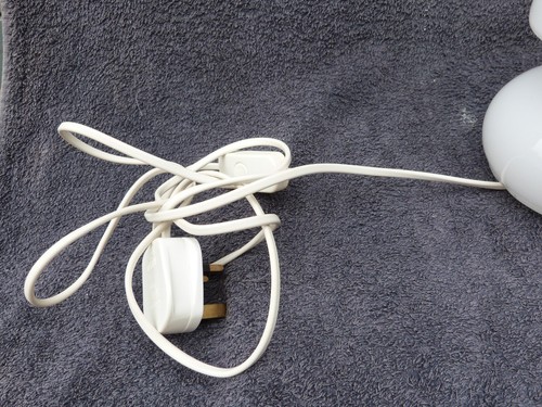 VINTAGE IKEA LYKTA GLASS LAMPS PAIR WHITE GLASS TABLE BEDSIDE LAMPS RETRO - Bild 6 von 17