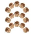  15 Pcs Christmas Napkin Rings Hand-woven Round Coastal Wedding Decor