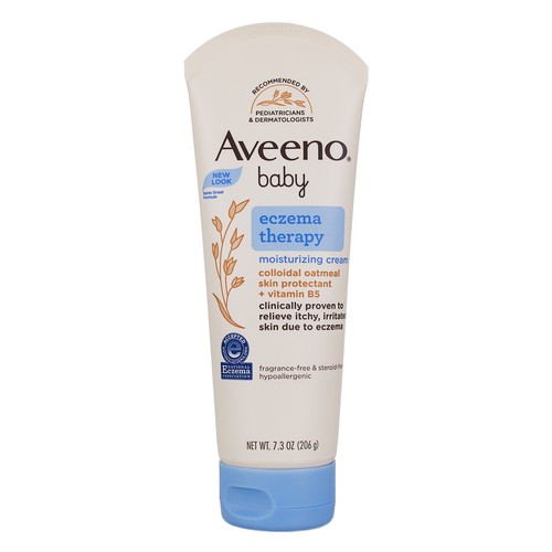6er Pack Aveeno Baby Ekzem Therapie Feuchtigkeitscreme, unparfümiert, 7,3 oz - Bild 1 von 2