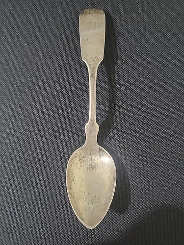 Antique 1840s Vermont Coin Silver, 4 Table Spoons Set J. E. Brinsmaid Burlington - Picture 17 of 24