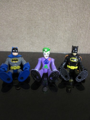 Imaginext DC Super Friends Batman Black Orange Heat Blast Robin Batman Blue Gray - Picture 3 of 9