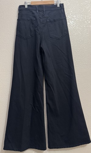 Frame Le Palazzo Wide Leg Black Jeans Size 27 - Imagen 3 de 7