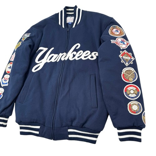 VTG 1990s New York Yankees Genuine Merchandise Car Banks G-III Jacket Men’s M - Picture 2 of 10