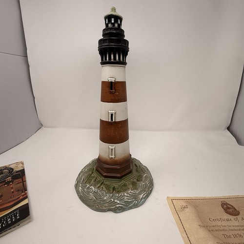 Vintage Lefton Leuchtturm Morris Island 08657 Charleston SC ohne Kabel 12" Fehler - Bild 5 von 11