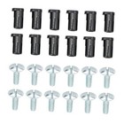 12Pcs Bouchons Centraux et 12Pcs Kits de Vis Compatible avec Bronco F150 Van,560-3026 