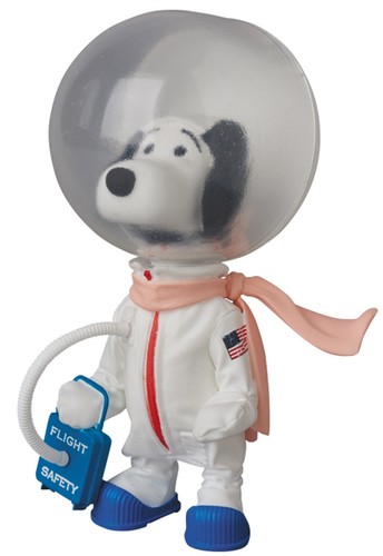 UDF Medicom Toy PEANUTS Snoopy Astronauts Vintage Ver No.256 Ultra Detail Figure - Picture 3 of 9